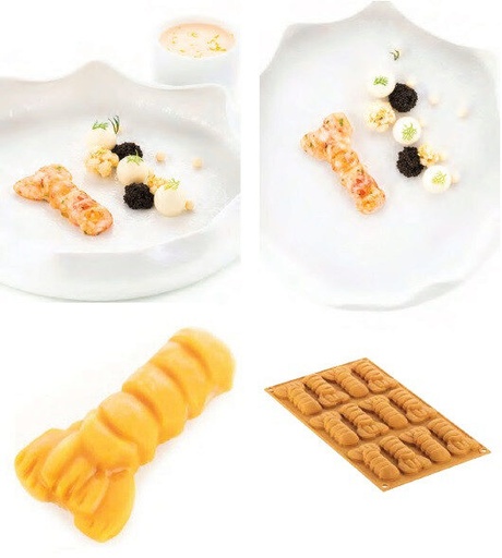 [60250934] SILIKOMART NATURAE PRO MOULE SCAMPO 20 12P 20ML81X42XH14.5MM