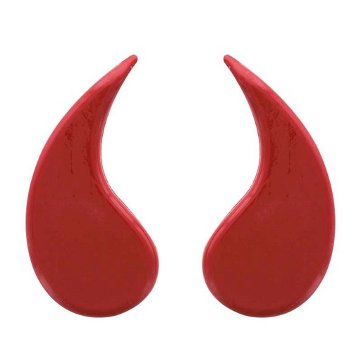 [08031909] 2024295 RED DEVIL HORNS 60 PAIRS 4.8 x 2.4 CM ON ORDER