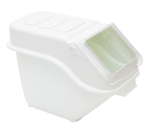 [50611213] WHITE INGREDIENTS BIN 24L BPA FREE W/LID