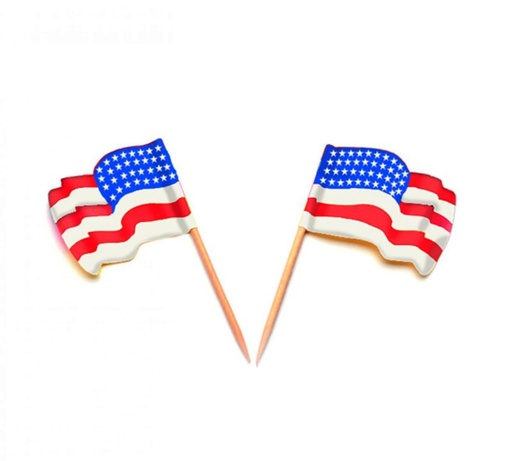[53522264] SIER PIQUE USA VLAG 144PCES