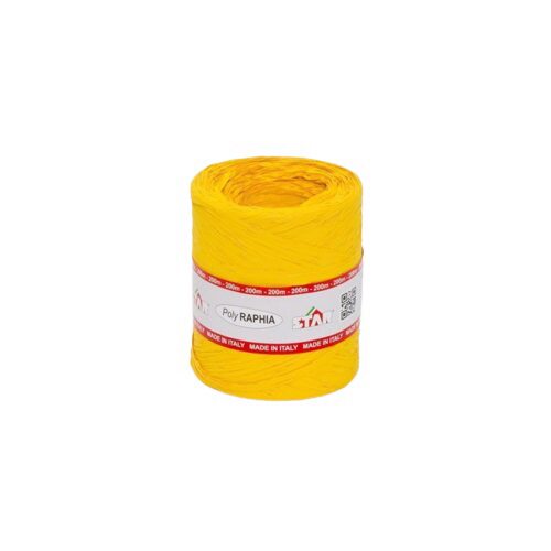[70407795] POLY RAFFIA 15MM X 200M KANARIEGEEL R02