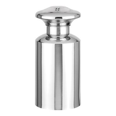 [57660514] STAINLESS STEEL PEPPER SHAKER "P" 10CM
