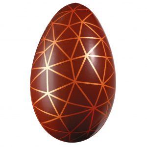 [08057702] 074009 PCB HALF-EGG MOLDS GRAPHIC 2 DESIGNS FOR 16 PIECES 13.4X8.7 CM 16PCES ***S/CD***