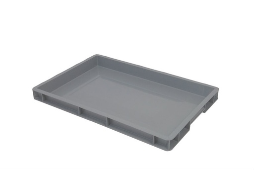 [50611065] BAC EURONORM PF/PLEIN 60X40XH5CM GRIS- 8L BUDGET LINE