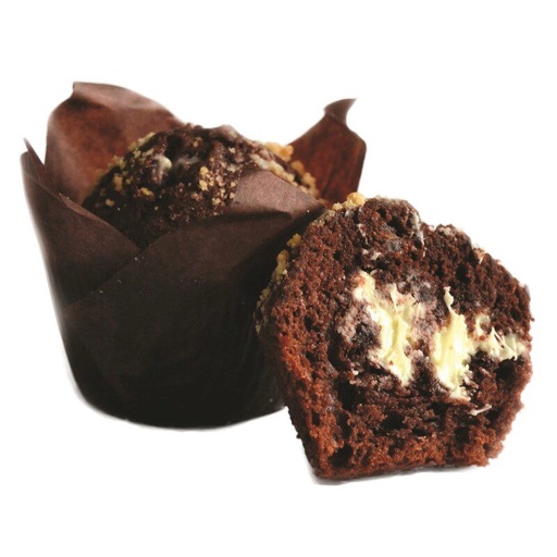 [02041133] ❄️DELIFRANCE 75116 CHOCOLATE MUFFIN FILLED WITH BAKED WHITE CHOCOLATE 20X90GR
