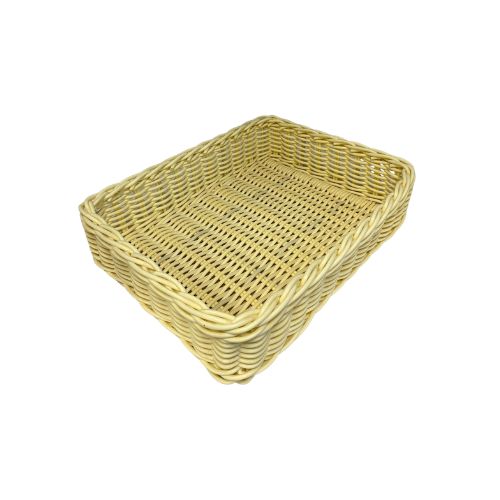 [50626060] PANIER COMPOSITE BEIGE RECTANGULAIRE 40*30*10 CM