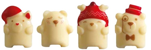 [08056763] 060535 PCB BEAR CB TO BE BEAR 3 DESIGNS 90PCES ***S/CD***