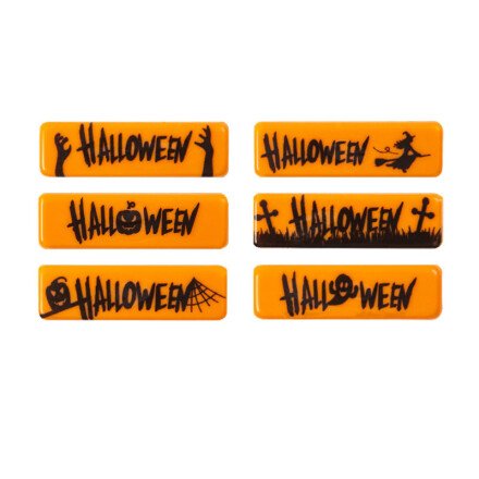 [08054383] 2091132 HALLOWEEN SINAASAPPELCHOCOLADE BLISTER 45X13MM 100 STUKS