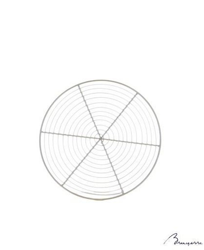 [50512188] GRILLE CHROMEE RONDE A TARTE 20CM SANS PIEDS