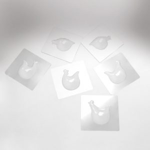 [08057793] 074100 PCB CHICKEN MOLDS FOR 12 SUBJECTS 3 DESIGNS 24PCES ***S/CD***