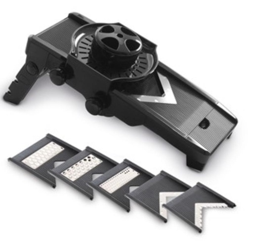 [55071120] HENDI V-MANDOLINA PLASTIC + 5 BLADES