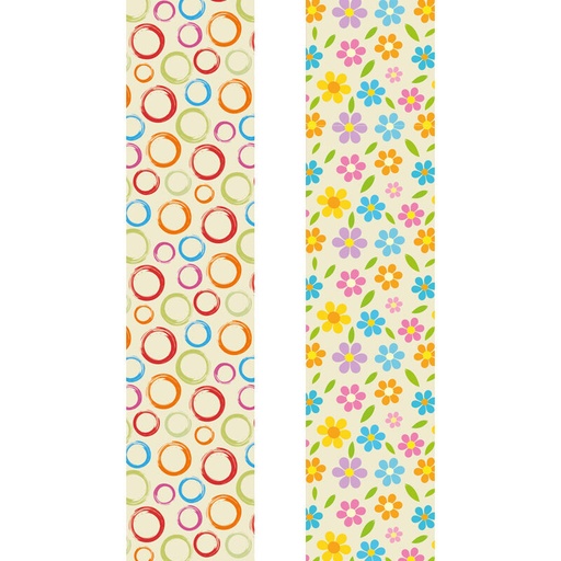 [08053963] 1081702 RONDE GEKLEURDE TRANSFERVEL 40X30CM 12 STUKS ***OP BESTELLING***