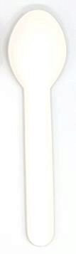 [53533098] WHITE CARDBOARD SPOON 130 MM 500 PIECES