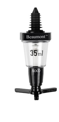 [57660799] "ECO BLACK" MUURBEVESTIGING ALCOHOLDOSER 5.0CL ZONDER STEUN