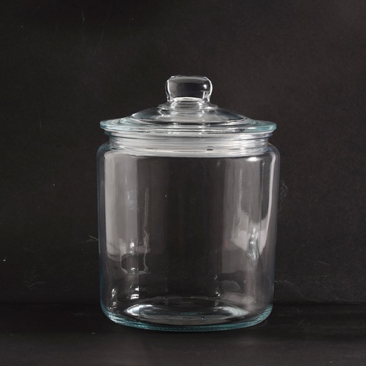 [60200700] *FF*BONBONNIERE EN VERRE COUVERCLE HERMETIQUE 3,86LØ17,5X26CM