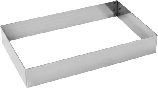 [51701192] *RUPTURE JANVIER* CADRE EN INOX RECTANGULAIRE 26 X 16 X 5 CM