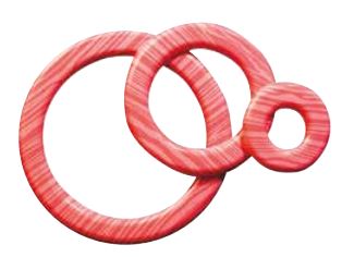 [08057119] 061292 PCB OPENWORK CIRCLES CB PINK STRIPES 3 SIZES 144PCS ***S/CD***