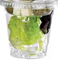 [70410499] POT/COUPE PLASTIQUE PET TRANSPARENT H90MM 330ML PAQUET DE 50 PIÈCES*SCDE*