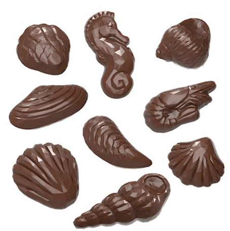 [70410581] CHOCOLADEVORM DIAMANTEN VAN DE ZEE CW1206517.5X27.5CM 2X11**4/6GR