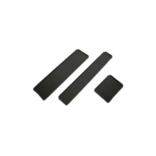 [53302113] BLACK ALUMINUM TRAY 23X17CM STRAIGHT EDGES