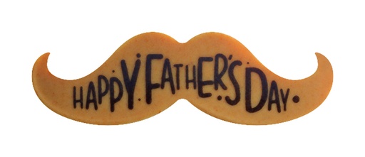 [08058279] 088078 PCB MOUSTACHES CBC HAPPY FATHER'S DAY 4,8X1,5CM  150PCS ***S/CDE***