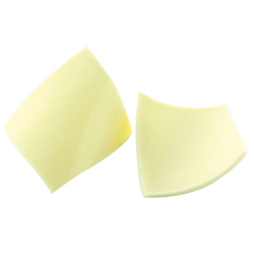 [08080673] 1034232 SMALL CURVED WHITE PLATE 63PCS