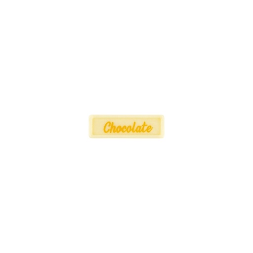 [08058397] 2002453 CHOCOLATE PLATE 3.8X1.2 CM 300PCS ***S/CDE***