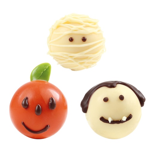 [08030594] 1091089 HALLOWEEN HOOFD BAL 2,8 CM 64 STUKS***S/CD***