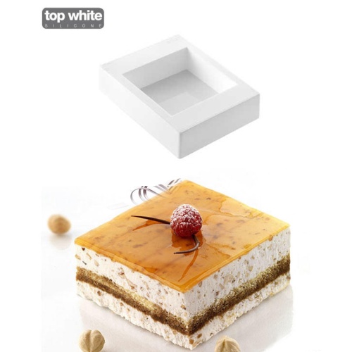 [51661114] SILIKOMART SQUARE SILICONE TORTAFLEX MOLD 100X100 HT50MM VOLUME 495ML