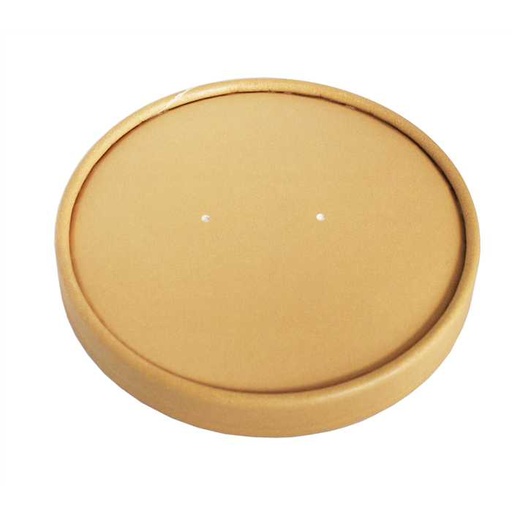 [53533056] DEKSEL VOOR IJSPOT 250ML KRAFT KARTON + PLA VERPAKKING VAN 25 STUKS