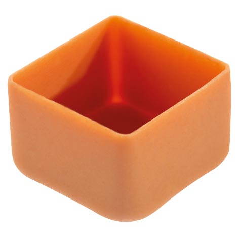 [08056395] PCB Vierkante schelpen WCK 2.7x2.7 cm H.1.8 cm 280pces ***s/cd***