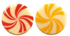 [08056634] 060259 PCB RONDS CB SUCRE D ORGE 3 DESIGNS Ø 3 CM176PCES ***S/CD***