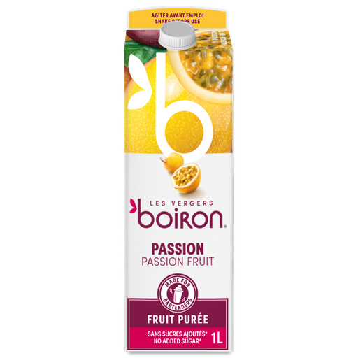 [02101002] BOIRON PASTEURIZED PASSION FRUIT PUREE 100% 1L