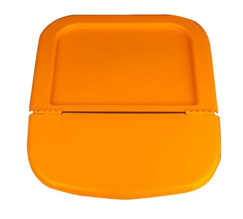 [50611193] 15L ORANJE INGREDIËNTEN CONTAINER DEKSEL 40 X 43 CM