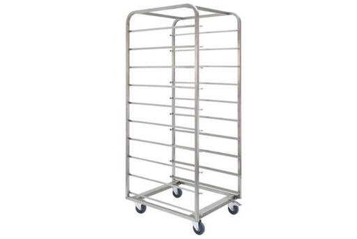 [55500296] 16-LAAGS GEBAKKEN LADDER 60 X 80 INLAAT 60 ROESTVRIJ STAAL - 10 CM RUIMTE TUSSEN DE NIVEAUS