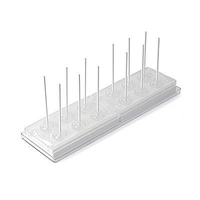 [51661243] SILIKOMART VORM 12 CAKE POPS MUL 3D-28 Ø 28MM VOL 11.5ML + 36 STICKS