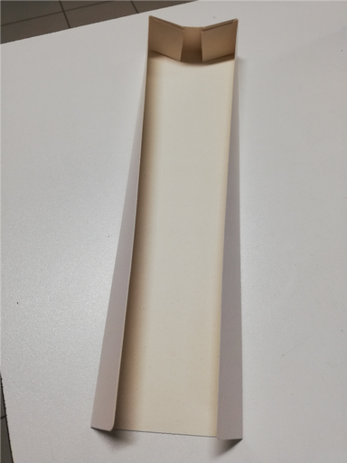 [24605033] CARTON HOT DOG SUPPORT WHITE 28X7.5CMX3CM 500PCS