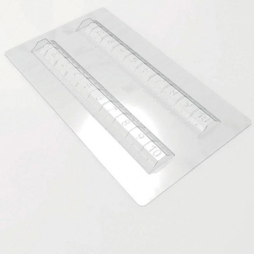 [08056488] 050129 PCB MOLDS RULER FOR 20 PIECES 20X3 CM - H.1 CM 10PCES ***S/CD***