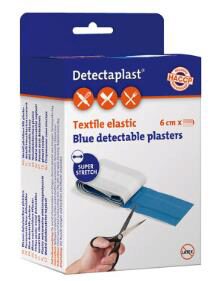 [70410525] DETECTAPLAST BLAUWE ELASTISCHE RLX VERBANDEN 6CM X 5M