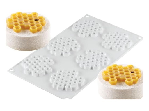 [60250837] SILIKOMART HONEY18 HONEYCOMB MOLD Ø74 H 8MM