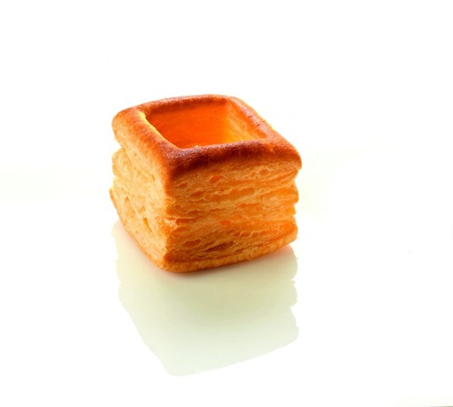 [05101305] PIDY BOUCHEE EMPTY PUFF PASTRY SQUARE 6X6CM H4.5CM 4 PCES