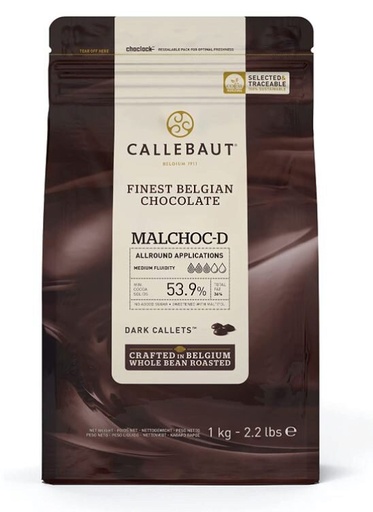 [03070556] CALLEBAUT CSD-Q54MAL-EX-U68 MALCHOC-D IN CALLETS 1KG 53,9% CACAO