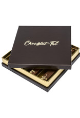 [60700662] LUXURY GOLD BROWN BOX FOR CHOCOLATE 14X14X3CM