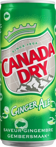 [06100419] BOISSON CANADA DRY  CANETTE SLIM   24 X 33CL