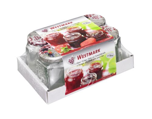 [56000581] WESTMARK SET 6 POTS A CONFITURE 191ML VERRE 58MM