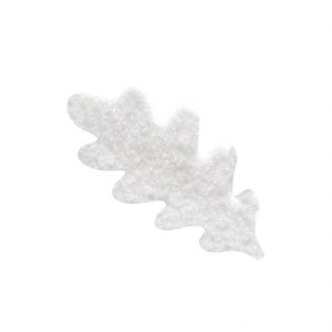 [08057947] 074265 PCB CRYSTALLIZED MERINGUE DECORATIONS OAK LEAF 3 DESIGNS 140PCS ***S/CD***