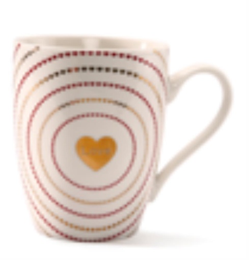[43407181] HEART MUG WITH GILDING D8H10,5CM"2022"