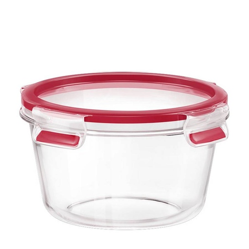 [57660920] TEFAL LUCHTDICHTE GLAZEN DOOS 0,90L ROND/ROOD