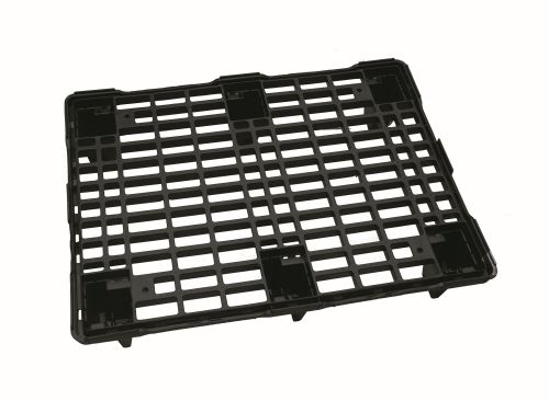 [50611006] BLACK EXPORT PALLET 60X80X13CM 6 FEET OPEN PLATTER DYN LOAD 350KG-STAT 700KG