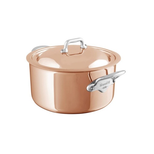[60252051] MAUVIEL M'6S 20CM STOVETOP WITH COPPER/STAINLESS STEEL LID INDUCTION
